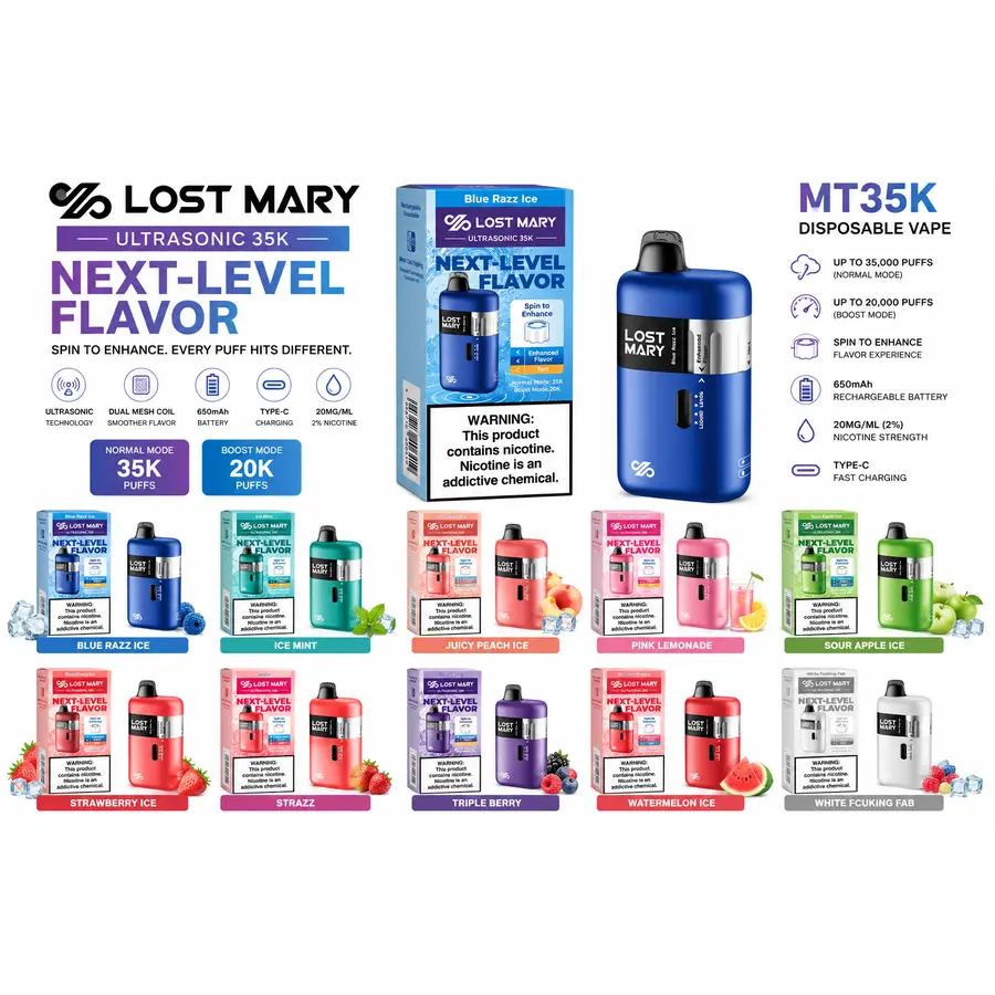 Lost Mary MT35K Ultrasonic at Smoke Liquor 247 — best cheap smoke shop near me & Disney Springs Orlando, 24/7 delivery
