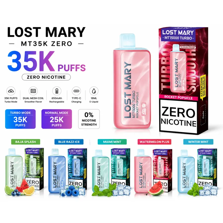 Lost Mary MT35K Zero at Smoke Liquor 247 — best cheap smoke shop near me & Disney Springs Orlando, 24/7 delivery