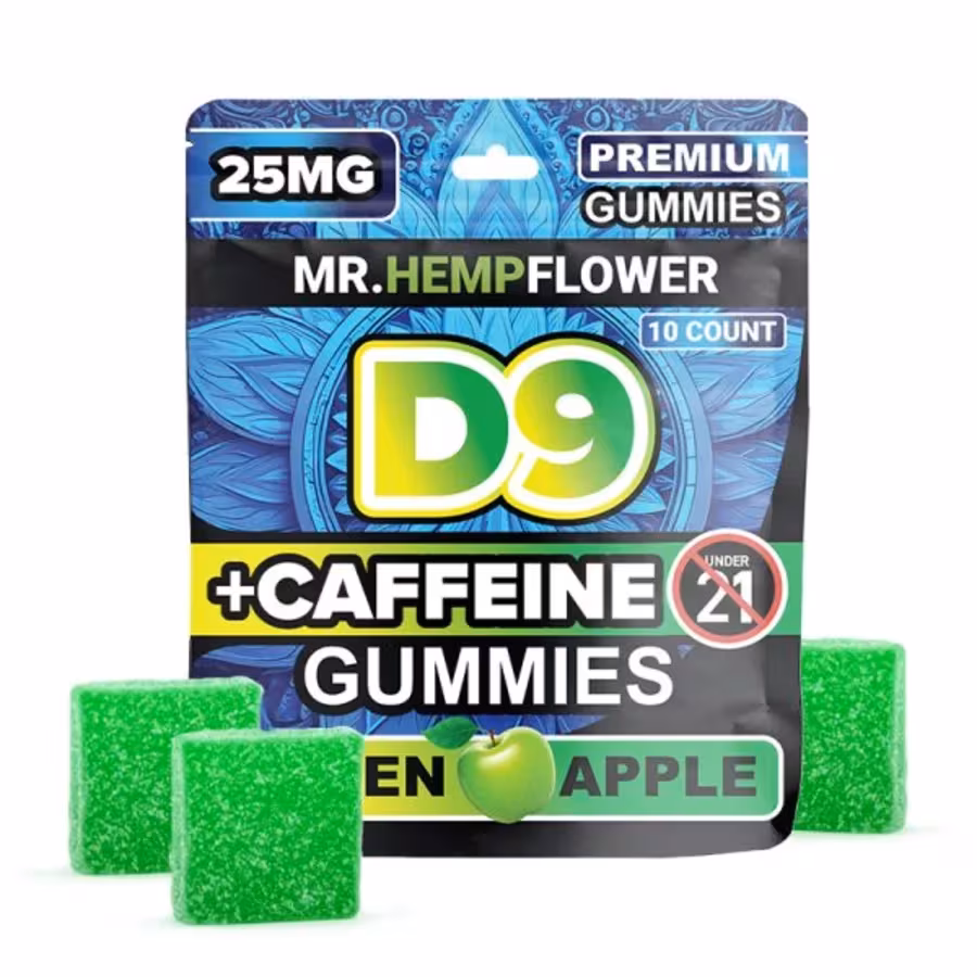 Mr. Hemp Flower D9 + Caffeine Gummies 25mg (10-Count) product photo — 535 Smoke Shop Orlando, 24/7 smoke shop near me with smoke shop delivery