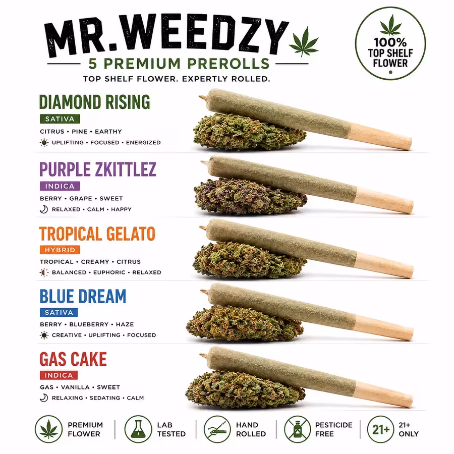 THCA Pre-Roll at 535 Smoke Shop Orlando — legal THC wellness product, no medical card needed — 535 Smoke Shop Orlando, 24/7 smoke shop near me with smoke shop delivery