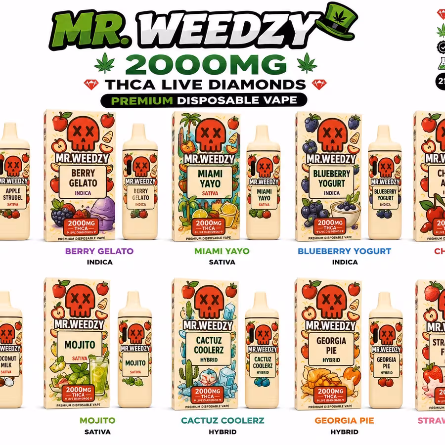 Mr. Weedzy THCA Live Diamonds 2G Vape at 535 Smoke Shop Orlando — legal THC wellness product, no medical card need… — 535 Smoke Shop Orlando, 24/7 smoke shop near me with smoke shop delivery