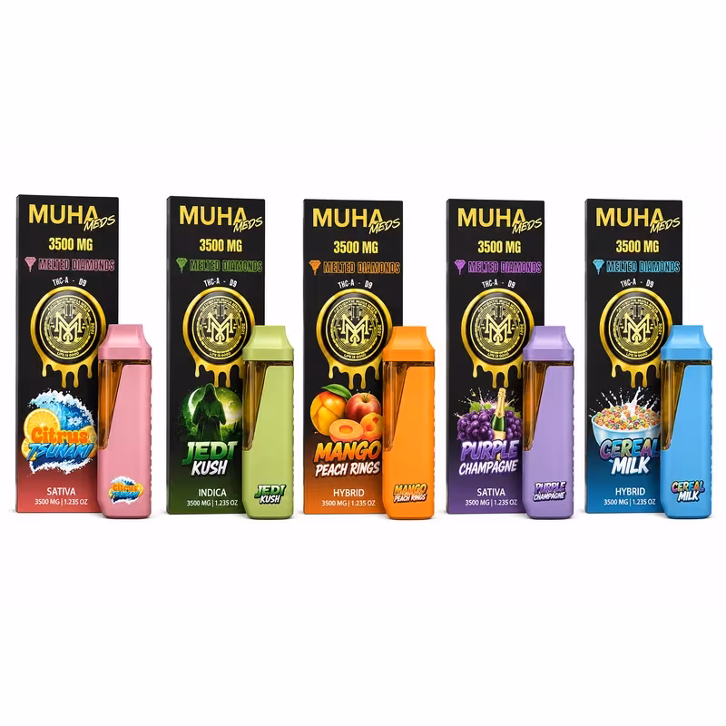 Muha Meds Melted Diamonds 3.5G THCA Vape at 535 Smoke Shop Orlando — legal THC wellness product, no medical card n… — 535 Smoke Shop Orlando, 24/7 smoke shop near me with smoke shop delivery