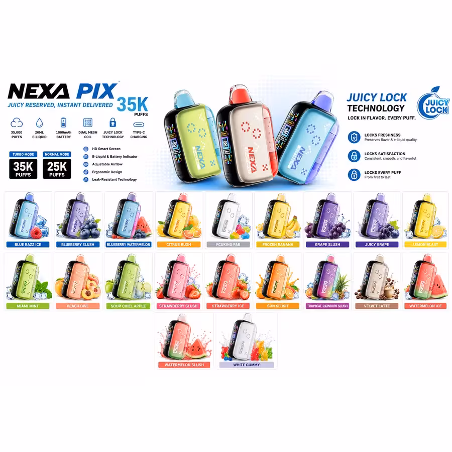 NEXA PIX 35K Disposable Vape at 535 Smoke Shop — best cheap smoke shop near me & Disney Springs Orlando, 24/7 smoke shop delivery