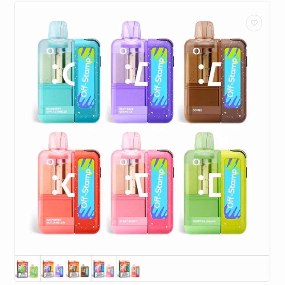 Original Off-Stamp Crystal 35K complete kits in 17 flavor options — 5-pack deal at 535 Smoke Shop Orlando, online order with next-day pickup