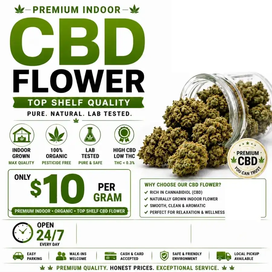 The 407 Spot — Artisan Hemp Farms Premium Indoor CBD Flower indoor hemp flower.
