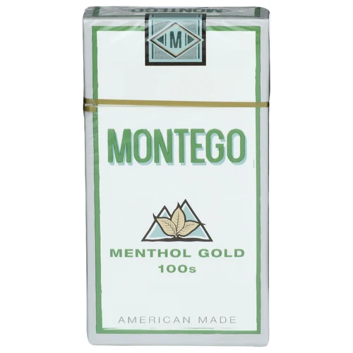 The 407 Spot — Montego Menthol Gold Filter Cigarettes - 20 Count (MONTEGO, UPC 00011000000617).