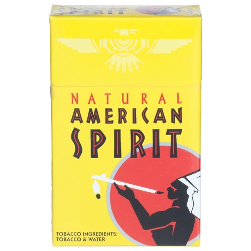 The 407 Spot — Natural American Spirit Yellow Mellow Taste Cigarettes (King Size Box) - 20 Count (Natural American Spirit, UPC 00047995855093).