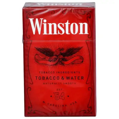 The 407 Spot — Winston Red Full Flavor Tobacco & Water Cigarettes (King Size Box) - 20 Count (Winston, UPC 00090500000570).
