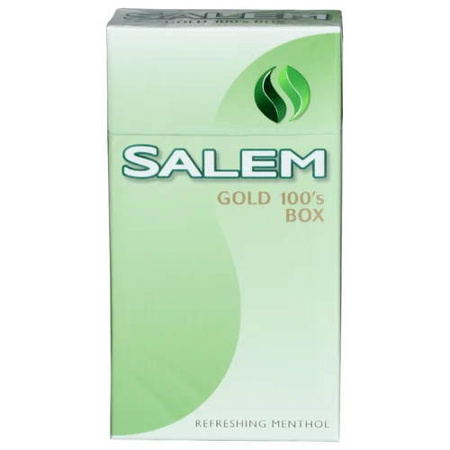 The 407 Spot — Salem Gold 100's Refreshing Smooth Menthol Cigarettes - 20 Count (Salem, UPC 00090500000945).