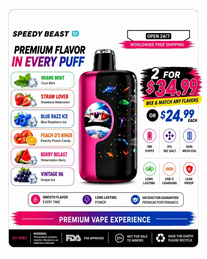 The 407 Spot — KangVape Speedy Beast 60K Disposable Vape.