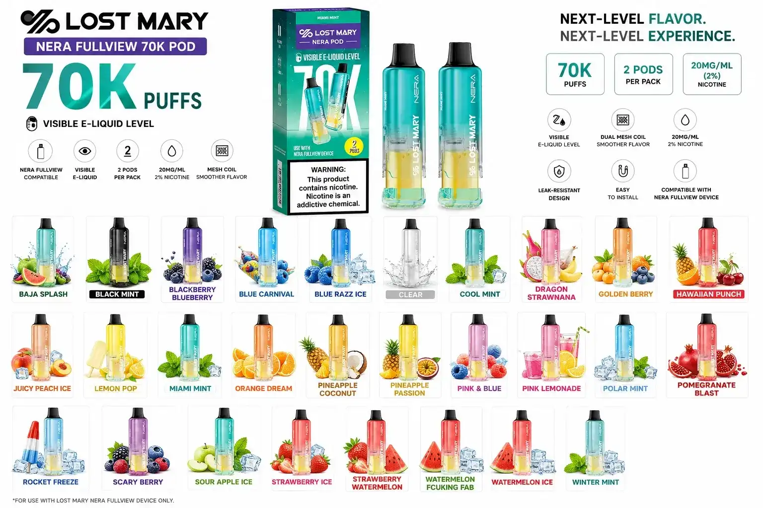 The 407 Spot — Lost Mary Nera Fullview 70K Pod.