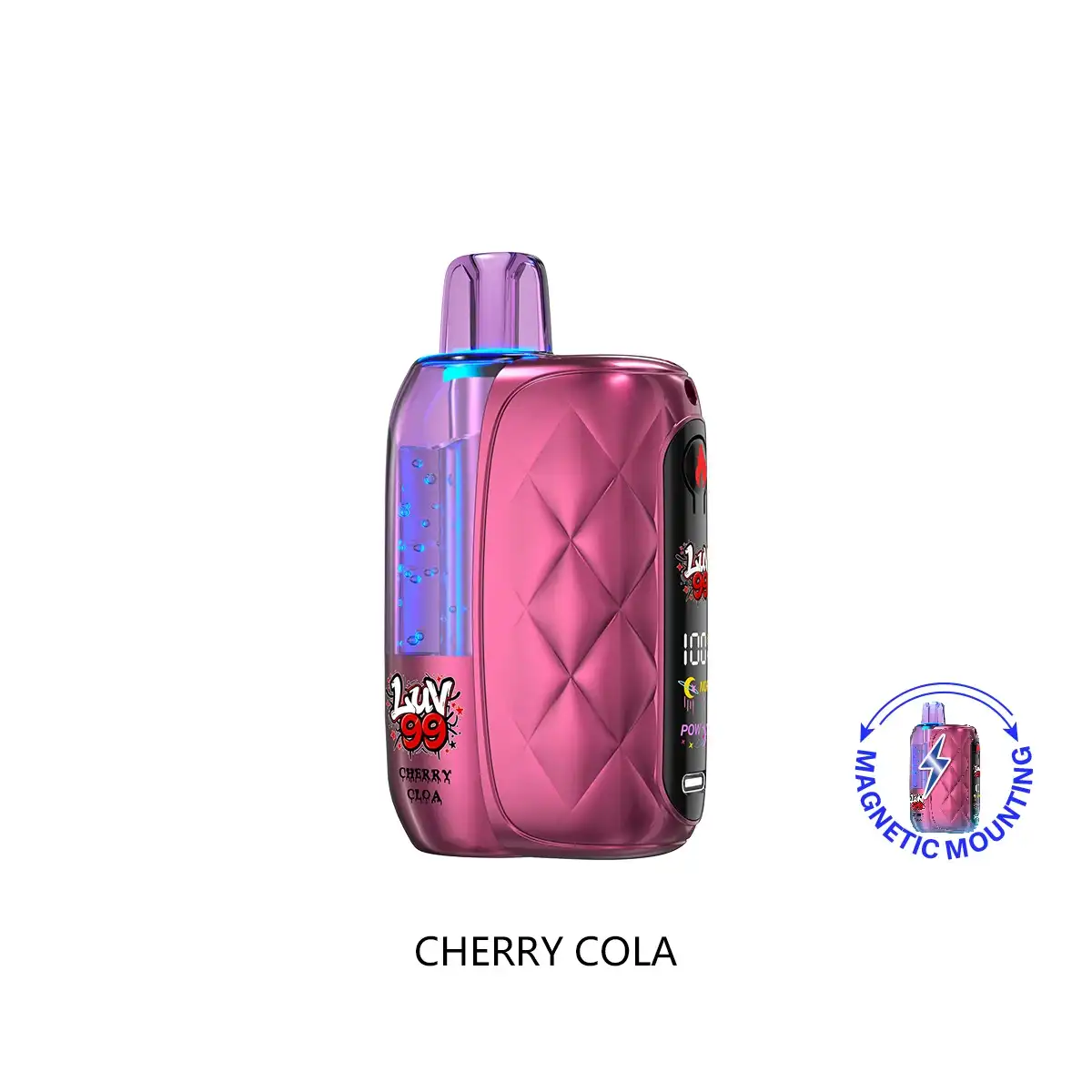 Official LUV 99 65K Disposable Vape (2100mAh Magnetic Power Bank & Clear Pod, 65,000 Puffs) — Available at The 407 Spot Orlando