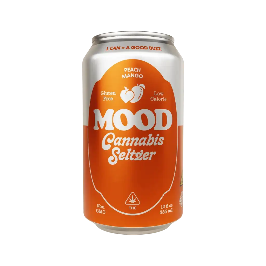Peach Mango Hemp Delta-9 THC Seltzer (4-Pack) at The 407 Spot Orlando Smoke Shop