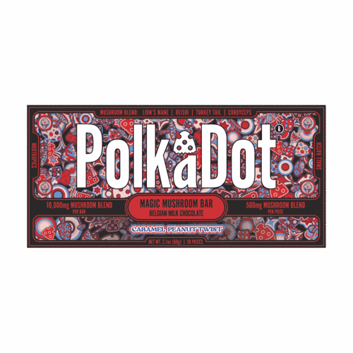 The 407 Spot — PolkaDot™ Caramel Peanut Twist Chocolate Bar (2.1 oz / 60g) at $40.00.