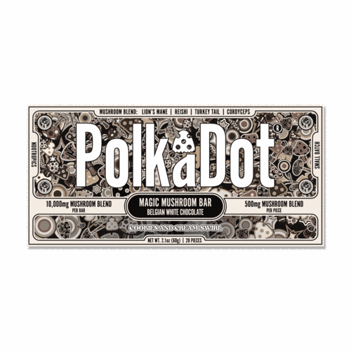 The 407 Spot — PolkaDot™ Cookies & Cream Swirl Chocolate Bar (2.1 oz / 60g) at $40.00.