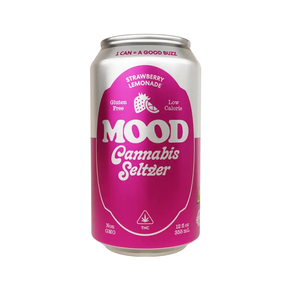 Strawberry Lemonade Hemp Delta-9 THC Seltzer (4-Pack) at The 407 Spot Orlando Smoke Shop